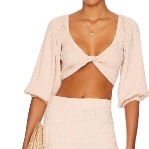 l*Space Jenna Top in Sand Sz Medium